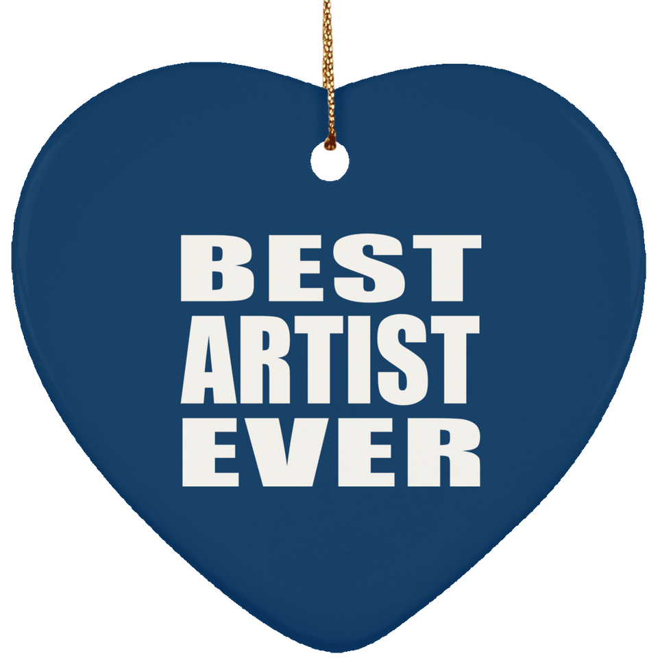 Best Artist Ever - Heart Ornament
