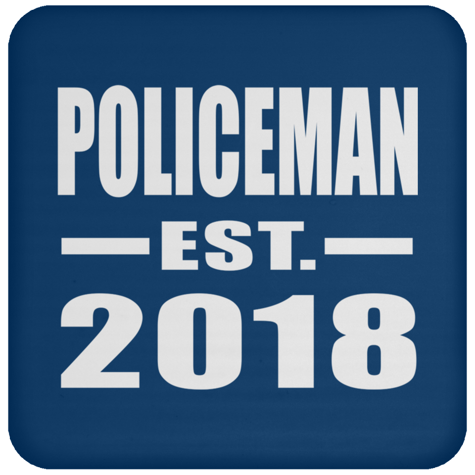 Policeman Established EST. 2018 - Drink Coaster