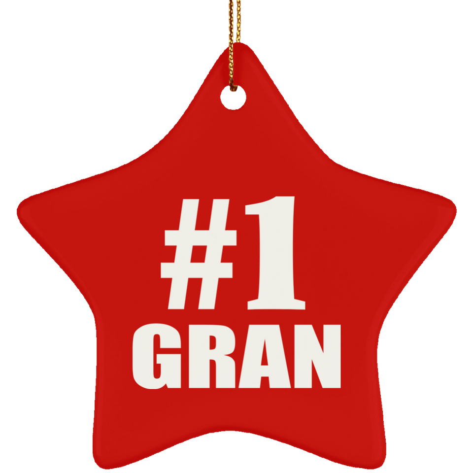 Number One #1 Gran - Star Ornament