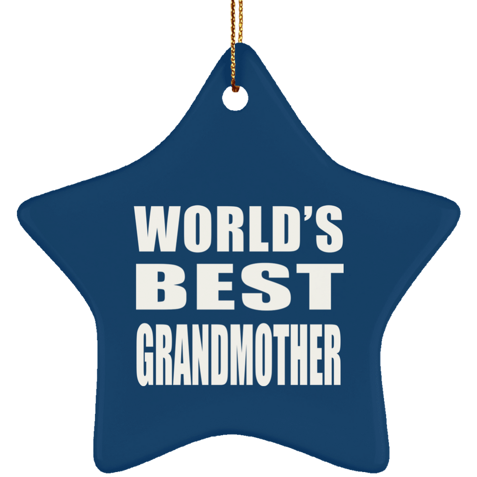 World's Best Grandmother - Star Ornament