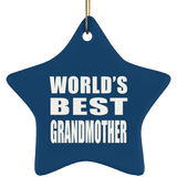 World's Best Grandmother - Star Ornament