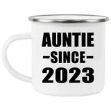 Auntie Since 2023 - 12oz Camping Mug