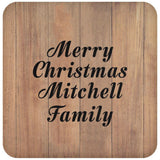 Merry Christmas Mitchell Family - Drink Coaster C