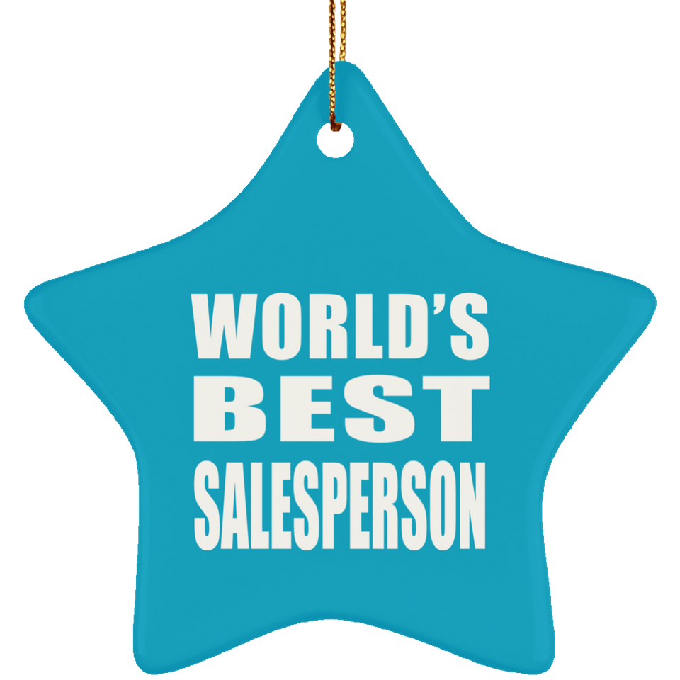 World's Best Salesperson - Star Ornament