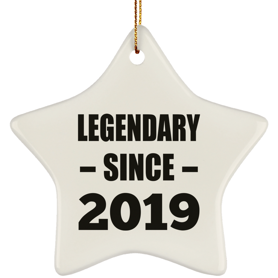 5th Birthday Legendary Since 2019 - Star Ornament