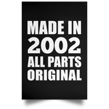 22nd Birthday Made in 2002 All Parts Original - Poster Portrait