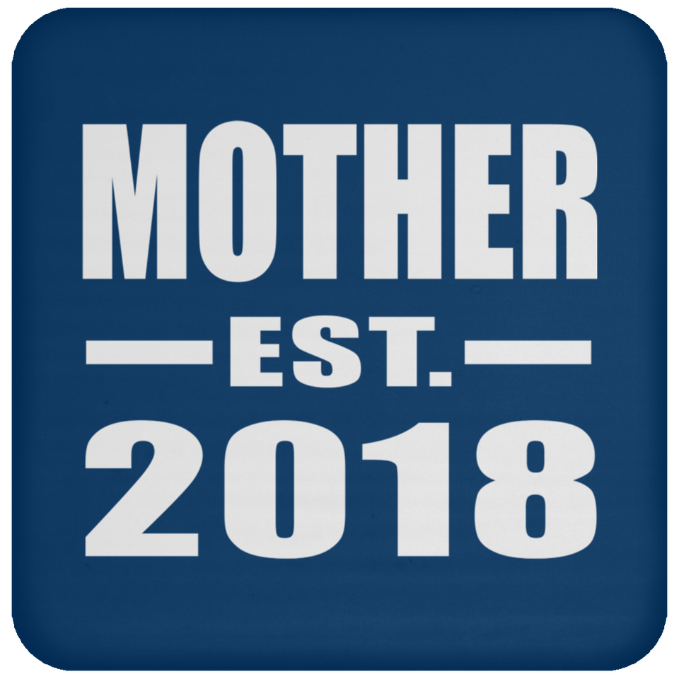 Mother Established EST. 2018 - Drink Coaster