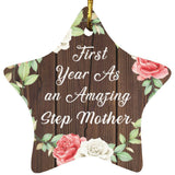 First Year As An Amazing Step Mother - Star Ornament A