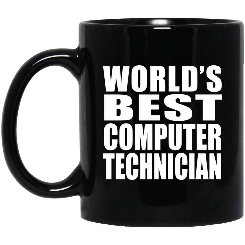 World's Best Computer Technician - 11 Oz Coffee Mug Black