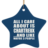 All I Care About Is Chartreux - Star Ornament