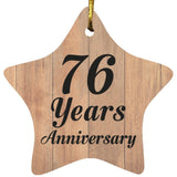 76th Anniversary 76 Years Anniversary - Star Ornament C