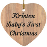 Kristen Baby's First Christmas - Heart Ornament C