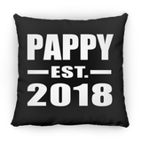 Pappy Established EST. 2018 - Throw Pillow Black