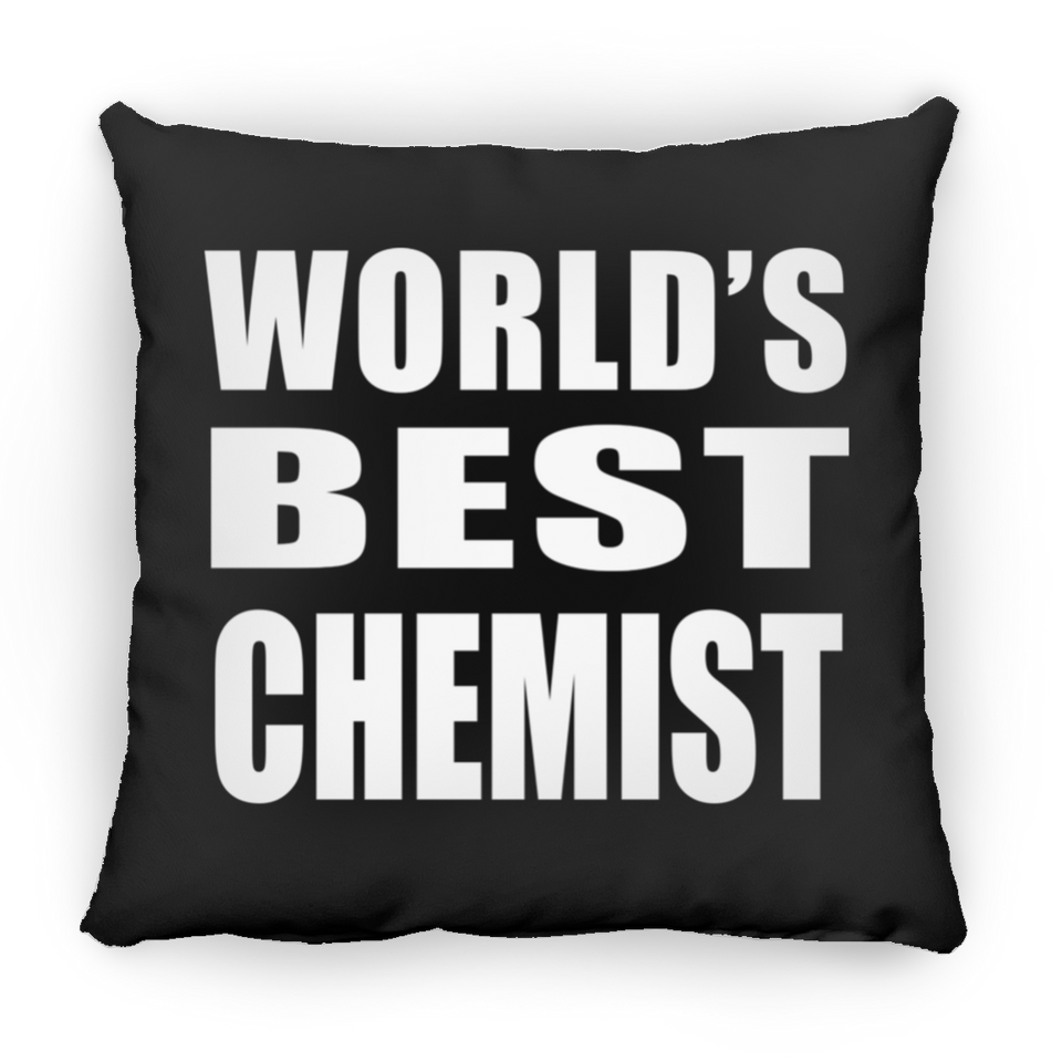 World's Best Chemist - Throw Pillow Black