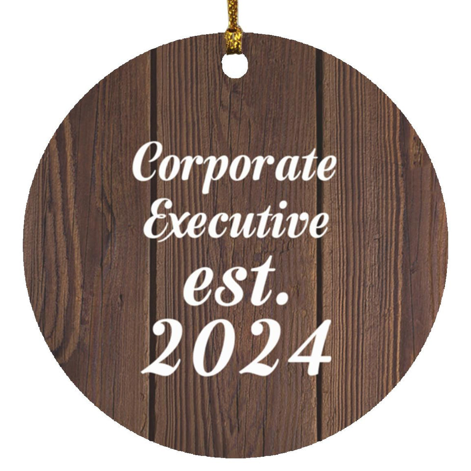 Corporate Executive Established Est. 2024 - Circle Ornament D