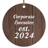 Corporate Executive Established Est. 2024 - Circle Ornament D