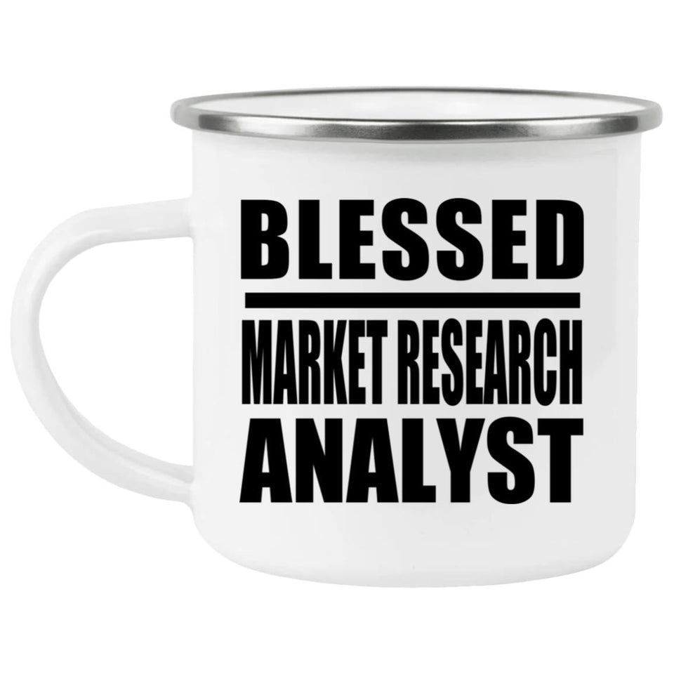 Blessed Market Research Analyst - 12oz Camping Mug