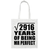54th Anniversary Square Root of 2916 Years of Mr Perfect - Tote Bag White