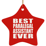 Best Paralegal Assistant Ever - Star Ornament