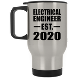 Electrical Engineer Established EST. 2020 - Silver Travel Mug