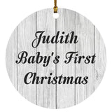 Judith Baby's First Christmas - Circle Ornament F