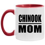 Chinook Mom - 11oz Accent Mug Red