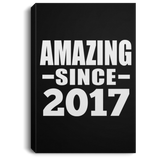 7th Birthday Amazing Since 2017 - Canvas Portrait