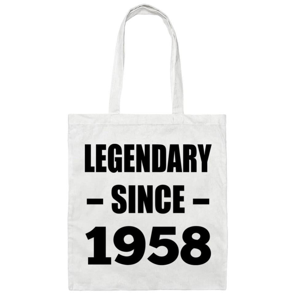 66th Birthday Legendary Since 1958 - Tote Bag White