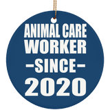 Animal Care Worker Since 2020 - Circle Ornament