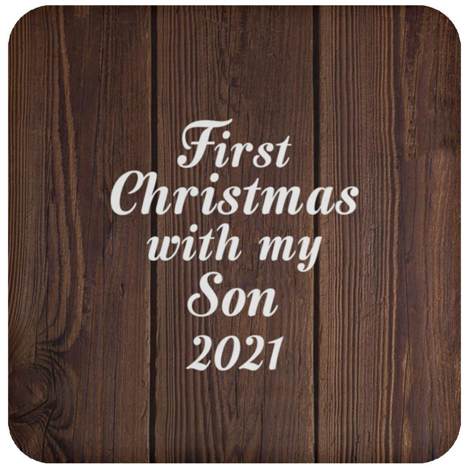 First Christmas With My Son 2021 - Drink Coaster D