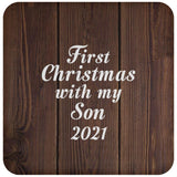 First Christmas With My Son 2021 - Drink Coaster D