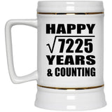 Happy 85th Anniversary Square Root of 7225 Years & Counting - Beer Stein