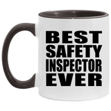Best Safety Inspector Ever - 11oz Accent Mug Black