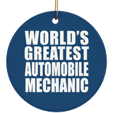 World's Greatest Automobile Mechanic - Circle Ornament