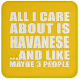 All I Care About Is Havanese - Drink Coaster