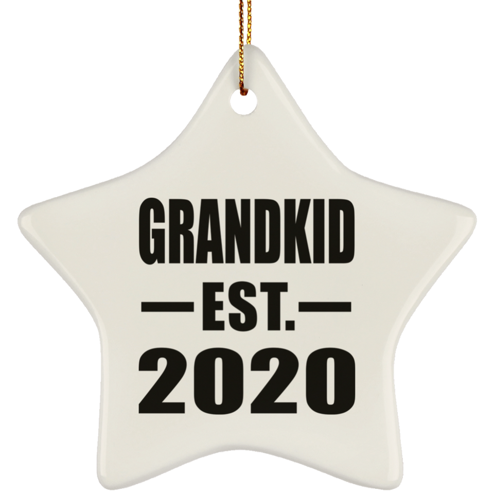 Grandkid Established EST. 2020 - Star Ornament