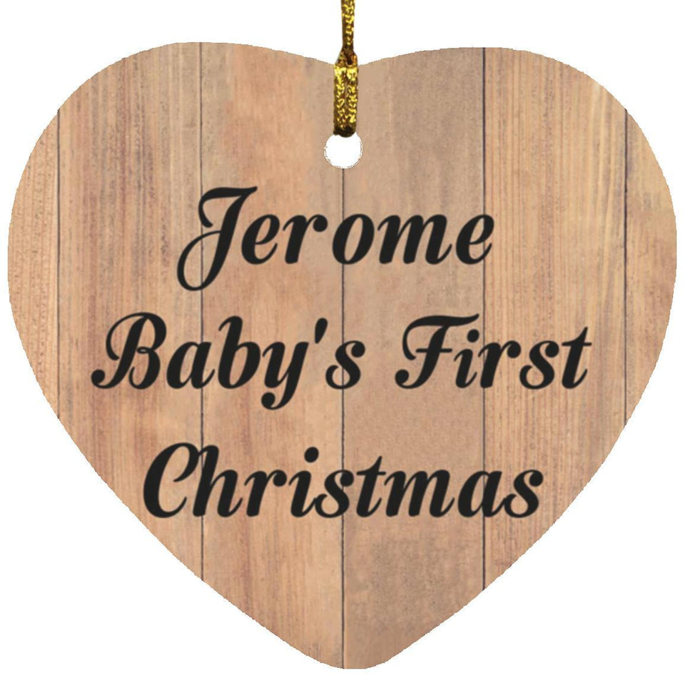 Jerome Baby's First Christmas - Heart Ornament C