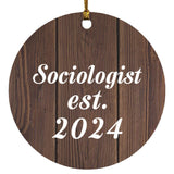 Sociologist Established Est. 2024 - Circle Ornament D
