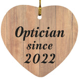 Optician Since 2022 - Heart Ornament C