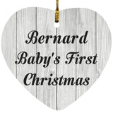 Bernard Baby's First Christmas - Heart Ornament F