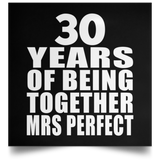 30th Anniversary 30 Years Of Being Mrs Perfect - Poster Square