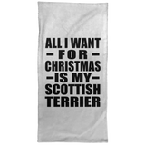 All I Want For Christmas Is My Scottish Terrier - Hand Towel