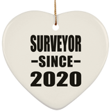 Surveyor Since 2020 - Heart Ornament