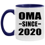 Oma Since 2020 - 11oz Accent Mug Purple