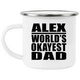 Alex World's Okayest Dad - 12oz Camping Mug