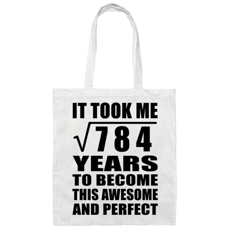 28th Birthday Took Square Root of 784 Years To Awesome - Tote Bag White