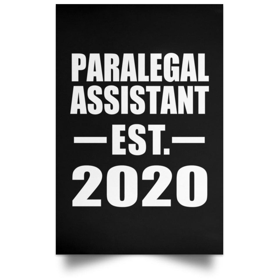 Paralegal Assistant Established EST. 2020 - Poster Portrait