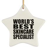 World's Best Skincare Specialist - Star Ornament
