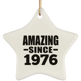 48th Birthday Amazing Since 1976 - Star Ornament