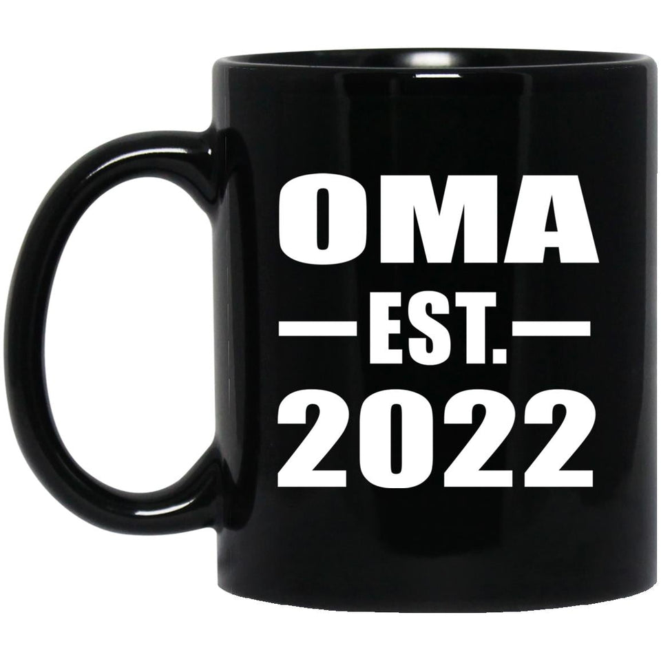 Oma Established EST. 2022 - 11oz Coffee Mug Black